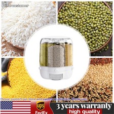 360  Food Grain Rice Dispenser 27LBS Large Rotating Storage Container Sorted USA