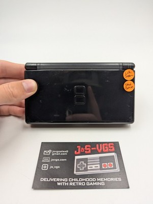 Nintendo DS Lite Onyx Black Works L R & Start Button Issues w/ Charger