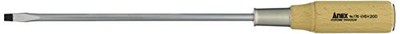 ANEX No.170 Screwdriver  Penetration  Long Shaft  Wooden Handle (Strong)  0.2 x