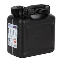 HÜNersdorff Kanister Benzinkanister Reservekanister + AusgießEr 5 Liter Schwarz