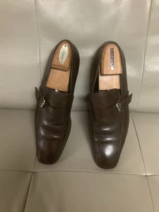 Mocassins homme Gucci marron à bretelles moine taille. 44E. USA 11E.