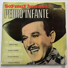 PEDRO INFANTE - SOY MUY HOMBRE - 1969 MEXICAN 7" EP PS WEAR COVER, RANCHERA