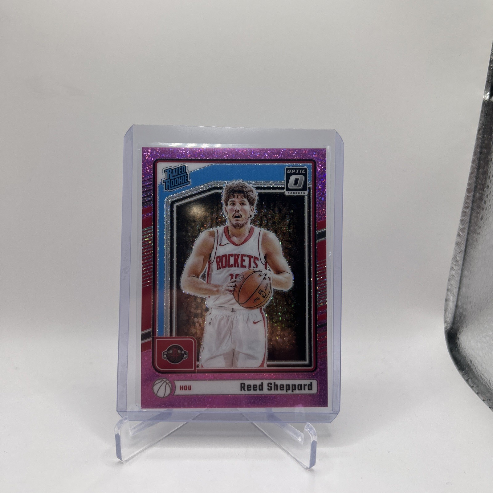 2024-25 Panini Optic - RR Reed Sheppard #255 Pink Glitter Prizm /275 (RC)