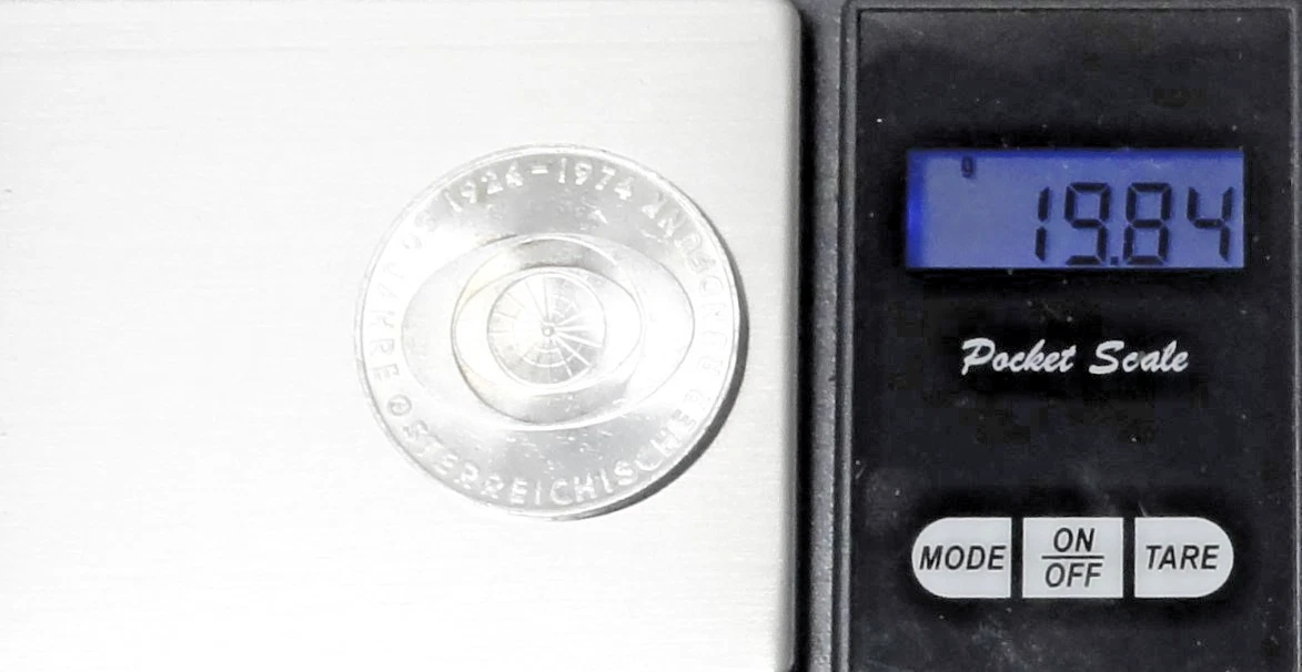 Österreich 50 Schilling  1974: SILBER 50 J Österreichischer Rundfunk vz-st xf+ K