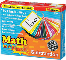 Math in a Flash  Cards, Subtraction EP62431 