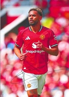 Matheus Cunha Manchester United Huge Hand Signed A3 Photo With COA (1)