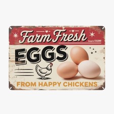 Butt Nuggets Tin Metal Signs Home D cor 8x12 Inch Farm Fresh Chicken Wall Perfec