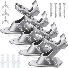 4 Pcs Flag Holder Bracket - Heavy Duty House Flag Pole Holder - Aluminum Moun...