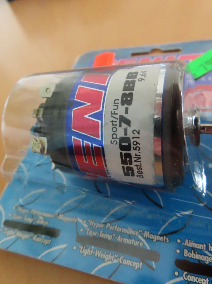 LRP ZENIT 5912 RC Motor SPORT/FUN 550-7-8BB 9V TUNING Engine Brushed NEW NIB - Bild 4 von 4