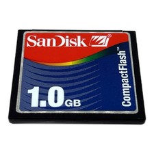 SanDisk Compact Flash Memory Card 1GB Flash Card