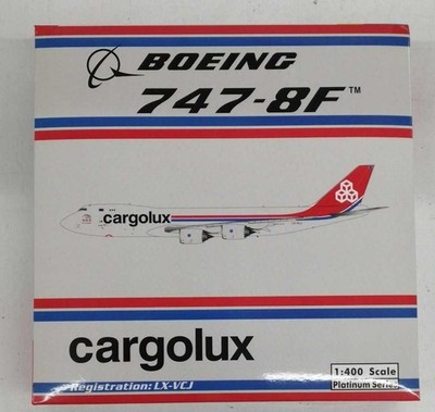 PHOENIX 1400 Scale Model Boeing 747-8f CARGOLUX Used