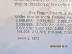 RUGER STANDARD MODEL .22 RED PAPER BOX. DATED JAN. 1973, INSTRUCTIONS,END LABEL — photo 3