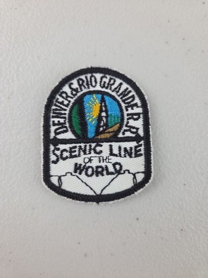 Vintage DENVER & RIO GRANDE RAILROAD Patch Scenic Line Of The World Trains R.R.