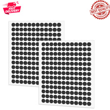 312Pcs Adhesive Felt Pads Round Dots 3/8" Furniture Floor Protectors Black