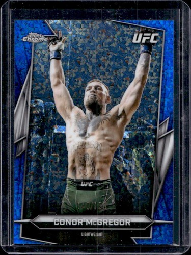 2026 Topps Chrome UFC Conor McGregor Blue Mini Diamond Refractor #/150