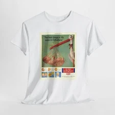 Vintage Magazine Ad for DuPont Cellophane Gildan Heavy Cotton Unisex T-Shirt