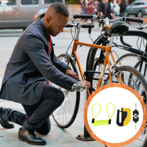Bike Locks Alarm Padlock Safety Intelligent Heavy Duty Anti Disc Brake - Afbeelding 1 van 12