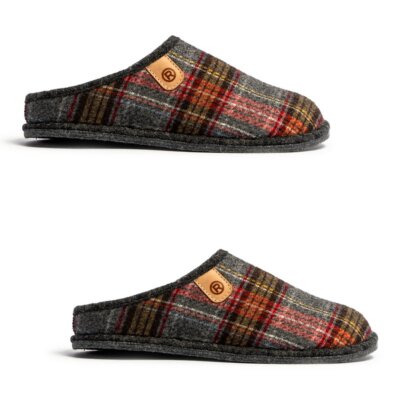 Rohde 6821 Damen Textil Slipper leichte Pantolette Hausschuhe