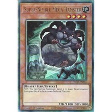 RA02-EN004 Super-Nimble Mega Hamster : Ultimate Rare Card : 1st Edition : YuGiOh