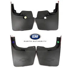 2015-2022 Colorado Molded Splash Guard Package 19435493 19435494 Black OEM GM