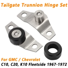 Tailgate Trunnion Hinge Set For Chevrolet Fleetside Blazer Jimmy 67-72 Stainless