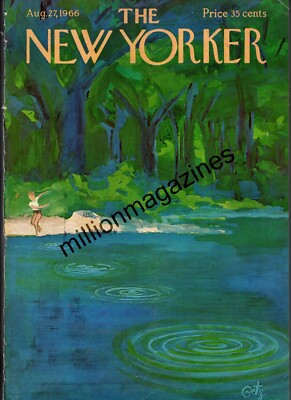 1966 New Yorker August 27 - Skipping Rocks - Getz - Very Rare