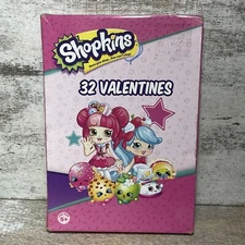 Paper Magic Shopkins 32 Counts Valentine's Day Kids Five Fun Colored Designs New