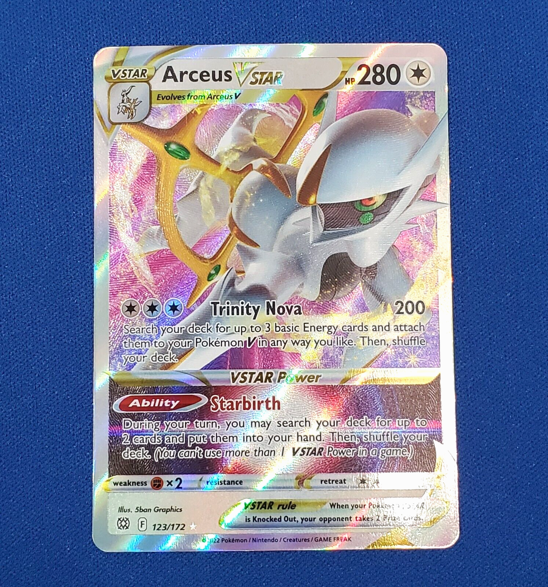arceus vstar 123/172 brilliant stars - ultra rare pokemon card Premium Collection Metal CGC 8 (You cant use more than 1 VSTAR Power in a game.) Colorless Arceus VSTAR - Brilliant Stars