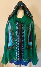 VALENTINO BEADED EMBROIDERED JACKET PARKA WITH REMOVABLE HOOD 46 IT 10 US