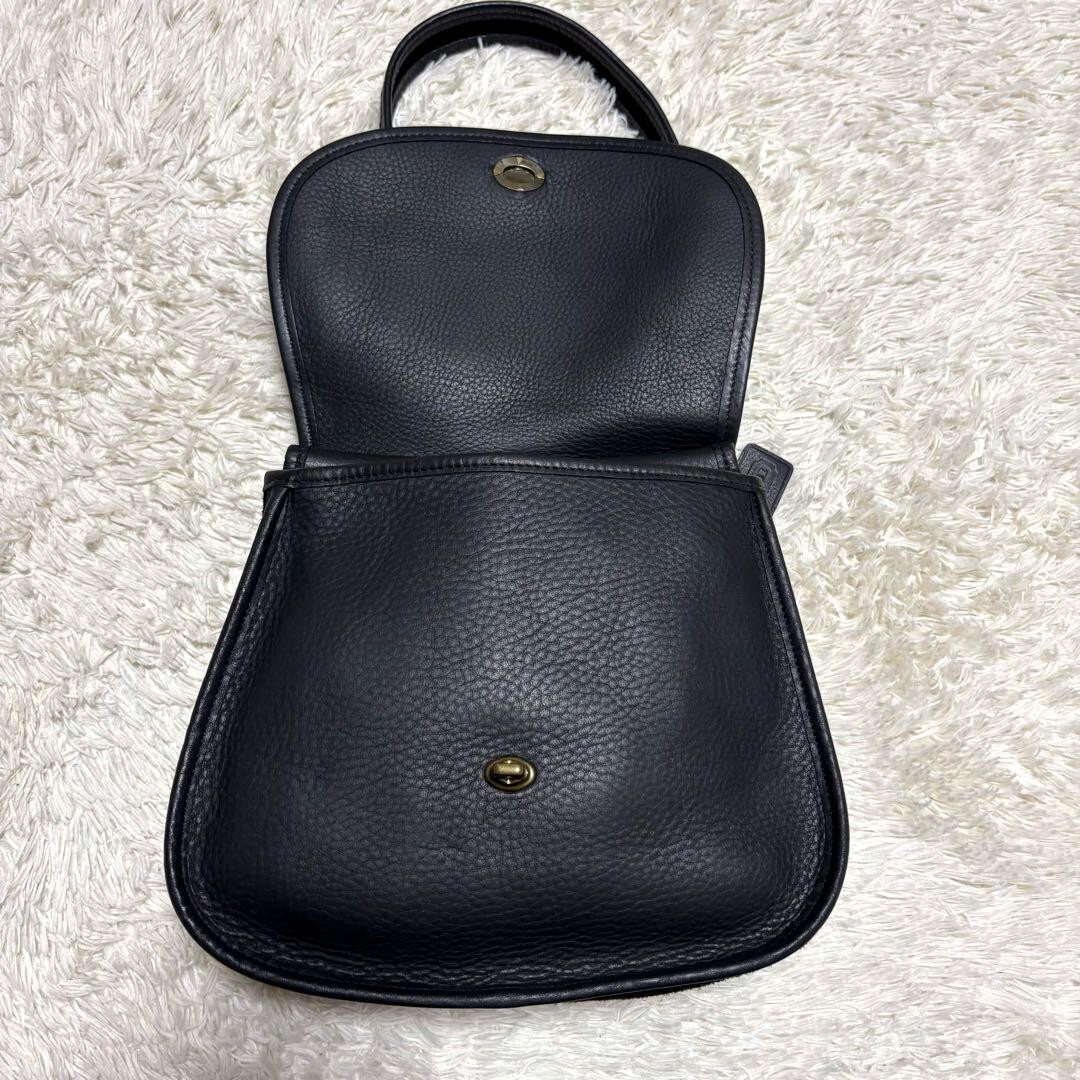 Extremely Rare Made In USA Old Coach 9014 Shoulder Bag Black