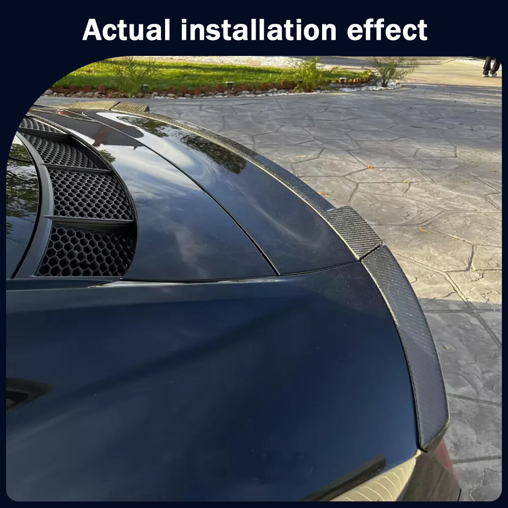 For Audi R8 V10 Coupe Gen 2 2016-22 Carbon Rear Trunk Lip Spoiler Boot Tail Wing