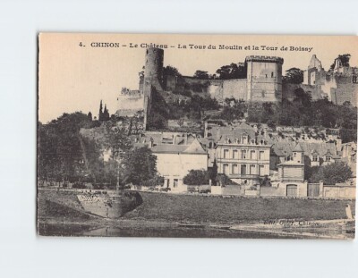 Postcard La Tour du Moulin et la Tour de Boissy Le Château Chinon France