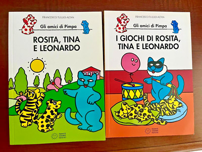 Two Italian Children's Books (Gli Amici di Pimpa): Rosita, Tina e Leonardo