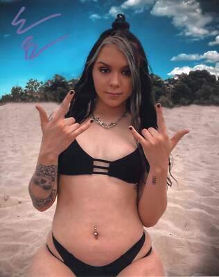 Cora Jade (as Elayna Black) (8x10) NXT WWE photo signed auto