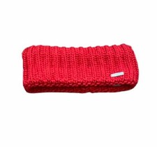 Nautica Headband Ear Warmer Women's Knit Red Winter Cable Knit New