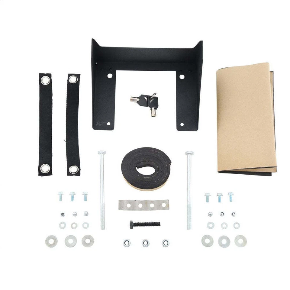 Smittybilt 31815 27"L x 9"W x 15"H Black Denim Security Stereo Floor Console Foto 3 de 4