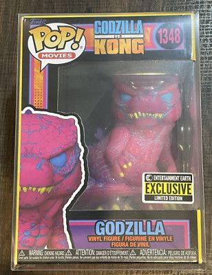 Funko POP! Godzilla vs. Kong Blacklight Godzilla #1348 Echo Tek Protector