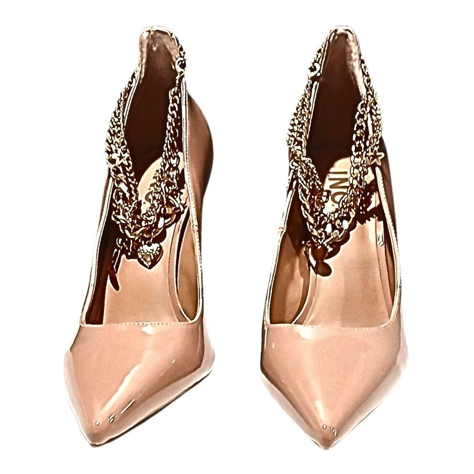Zapatos de tacón alto INC para mujer punta punta talla 8,5 SYIRAP oro encanto Foto 2 de 4