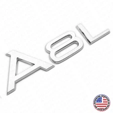 Audi A8 L A8L Chrome Rear Letter Tail Nameplate Trunk Emblem Badge Sport Sline