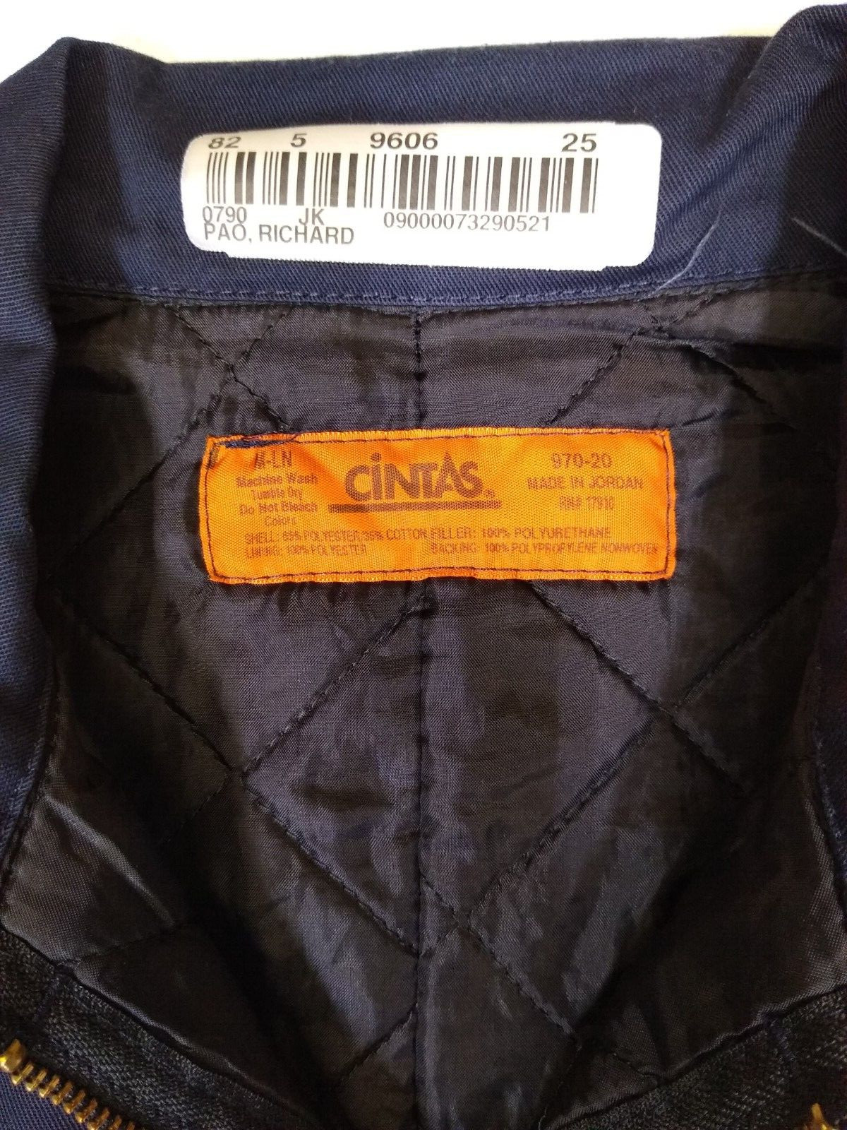 Used Cintas 970 Hi Vis Uniform Medium Tall Navy Work … Gem