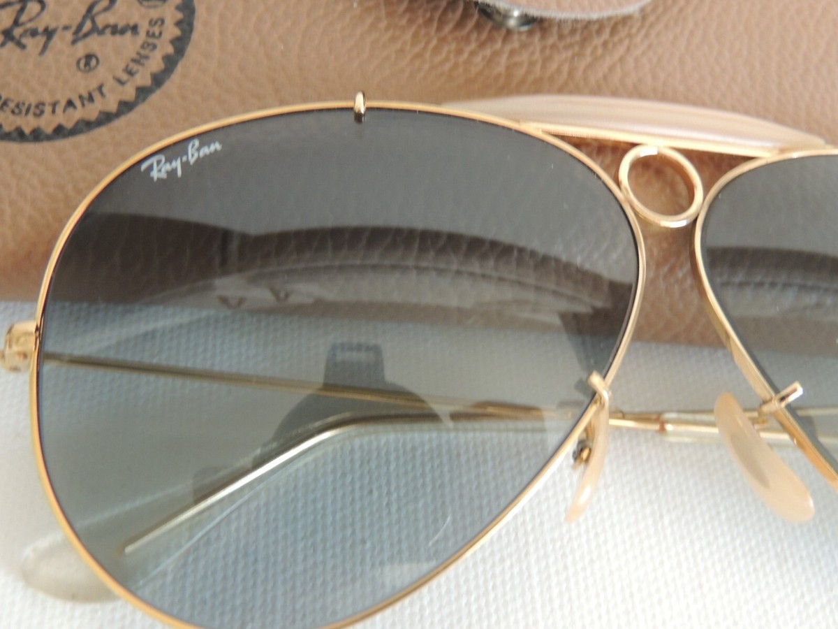 VINTAGE BAUSCH & LOMB USA RAY BAN SHOOTING/AVIATOR