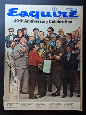 Esquire Magazine October 1973 40th Anniversary Celebration