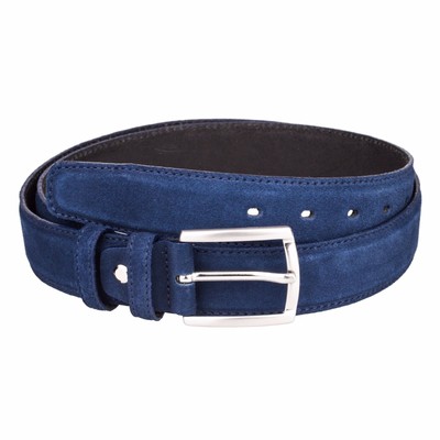 navy suede belt mens