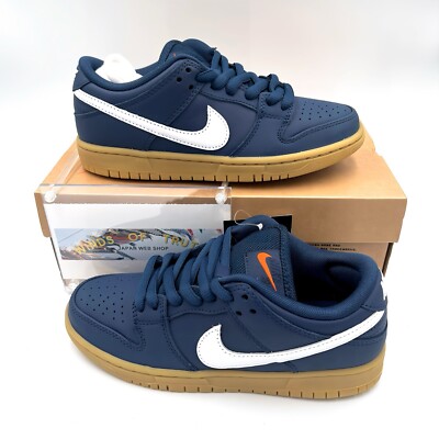 Nike SB Dunk Low Pro ISO Orange Label Navy Gum FJ1674-400 US 4 Men