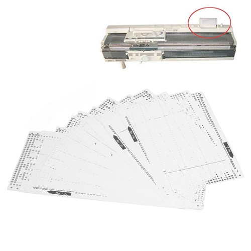15Pcs Knitting Machine Punch Card Knitting Flower Card For KH868 KH860 KH8 YEK - Picture 5 of 22
