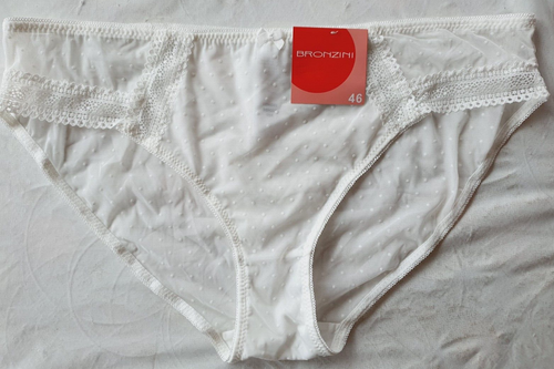 Slip Blanc Broderie DIM Taille 46 - Neuf Avec Étiquettes