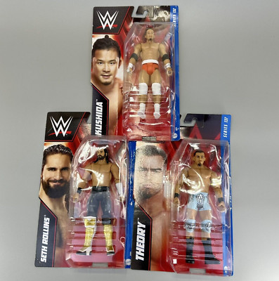 WWE Basic Series 132 Kushida Series 137 Seth Rollins & Austin Theory 6'' Figures
