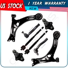For 2003-2008 Toyota Corolla 8Pcs Lower Control Arm And Ball Joint Tie Rod End