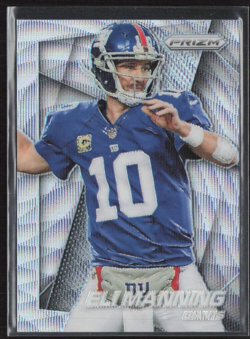 2014 Panini Prizm #23 Eli Manning Light Blue Wave Prizm #/99