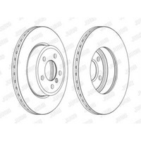 Jurid Bremsscheiben Vorne Ø325 Mm BelüFtet Beschichtet FüR BMW X3 E83 562350JC-1